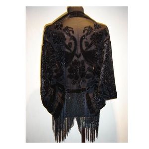 100% Silk Velvet Kimono Shrug